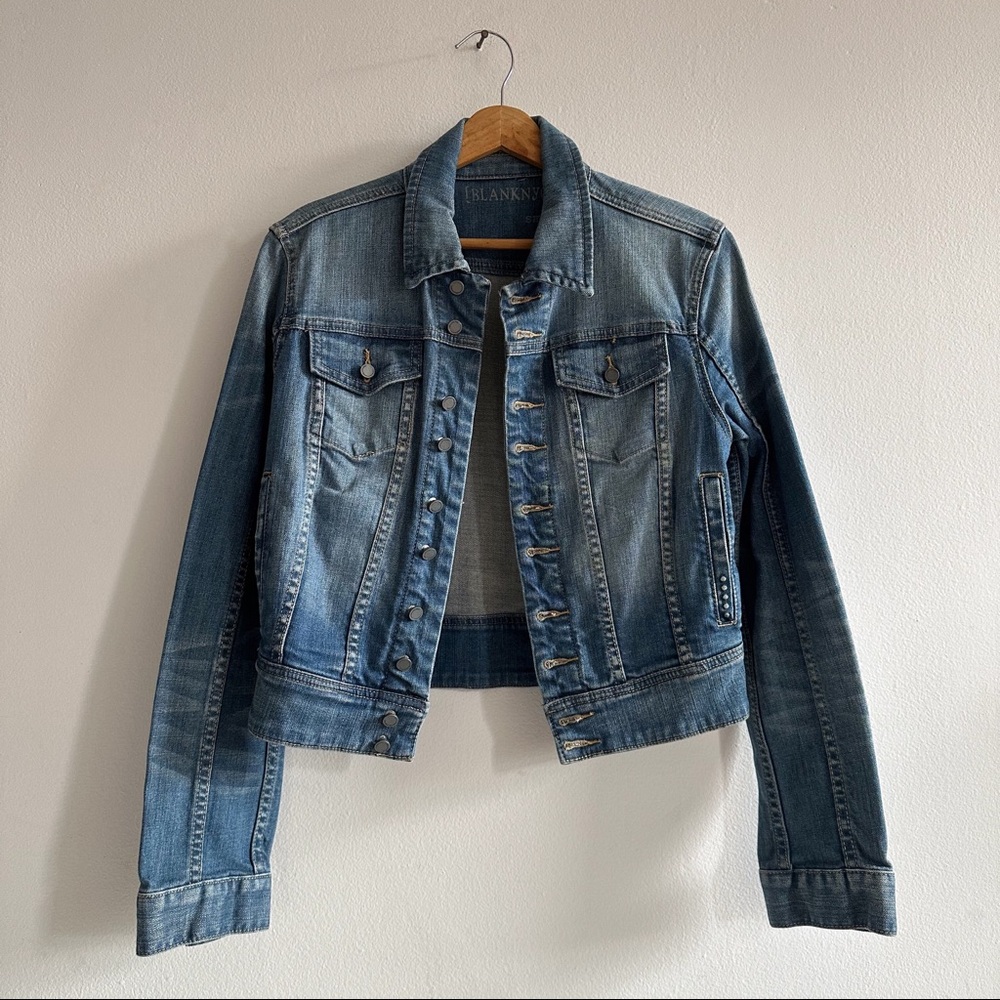 Blank NYC Fitted Denim Jacket Small